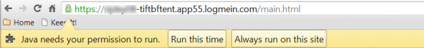 Google Chrome: Java Needs Your Permission to Run Message