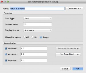 Fig 12 What if x Value Parameter